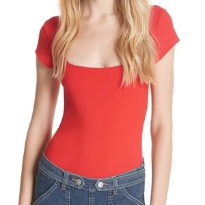 Free People Square Eyes Bodysuit